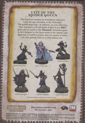D&D Forgotten Realms City of the Spider Queen (back)
